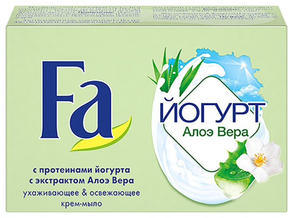 Туалетное мыло FA Yoghurt Алоэ вера, 90г